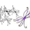 Schmetterlingsflügel Violett -Halloween/Cosplay 18040 schmetterlingsfluegel violettfeen fluegel violettkinderfeen fluegel faschingsfluegelviolette zauber feen fluegelspider fairy wings