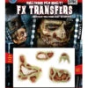 Verwesende Zombiewunden Zum Aufkleben -Halloween/Cosplay 3d tattoo verwesender zombie zombie wunden set wunden fuer halloween make up 23676