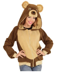 Bär Jacke Als Kostüm -Halloween/Cosplay baer kostuem jacke baer costume hoodie tierkostuem zirkus kostuem 54513 03
