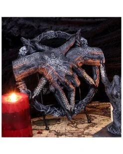 Baphomet Hände Mit Pentagramm Ornament -Halloween/Cosplay baphomet haende mit pentagramm ornament als aufsteller baphomet hands with pentagram standing plaque 50748 06