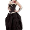 Elegantes Vollbrustkorsett Mit Rüschen -Halloween/Cosplay barock korsett corsage in jeansoptik burleska bijou korsett 660168