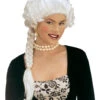 Barock Perücke Josephine -Halloween/Cosplay barock peruecke josephine rokoko peruecke mit zopf faschingsperuecken online kaufen 17928 01