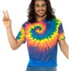 Hippie Kostümshirt Herren Batikmuster -Halloween/Cosplay batik hippie herren kostuemshirt 60er jahre kostuemzubehoer 60s verkleidung fasching 35798