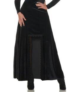 Schwarze Zauberin Kostüm -Halloween/Cosplay black magic sorceress kostuem schwarzer zauberin kapuzen kostuem halloween damen kostuem 38723 03