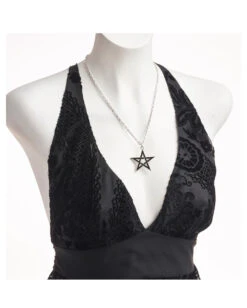Black Star Anhänger Mit Kette -Halloween/Cosplay black star pentagram anhaenger kette alchemy of england black star kette gotchi schmuck and jewelry 50943 3