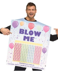 Blas Mir Einen Kostüm -Halloween/Cosplay blow me kostuem blas mir einen verkleidung jga kostuem lustiges faschings kostuem box of candles blow me costume 31287 3