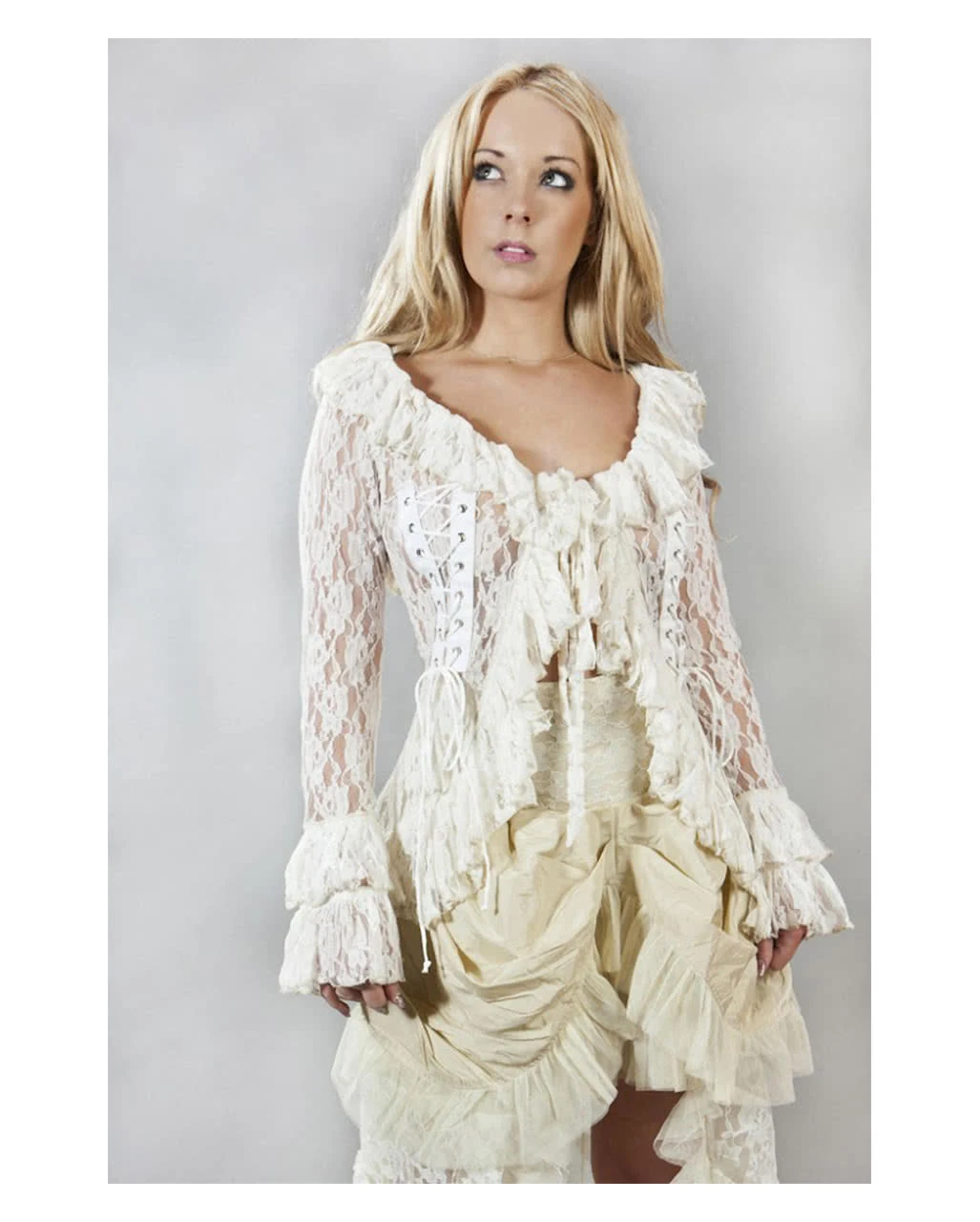 Viktorianische Jacke Aus Spitze & Brokat 3 Viktorianische Jacke Aus Spitze & Brokat