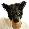 Schwarze Burning Man Spike Wolf Maske -Halloween/Cosplay burning man spike wolf maske burning man kostuem burning man festival burning man party fetisch maske fetisch party kostuem zubehoer 53431