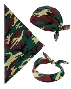 Camouflage Kopftuch -Halloween/Cosplay camouflage bandana camouflage kopftuch army bandana military halstuch 54345 04