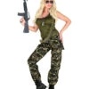 Tarnfleck Soldatin Kostüm 3-tlg 1 Tarnfleck Soldatin Kostüm 3-tlg -Halloween/Cosplay camouflage soldatin kostuem camouflage soldier costume berufsuniform armee kostuem 54318 01