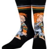Mörderpuppe Chucky Socken Schwarz -Halloween/Cosplay chucky die moerderpuppe socken schwarz childs play chucky socks black geschenkidee horror fan 52332
