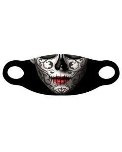 Dia De Los Muertos Alltagsmaske Für Frauen -Halloween/Cosplay day of the dead alltagsmaske fuer frauen day of the dead community mask 39883 02