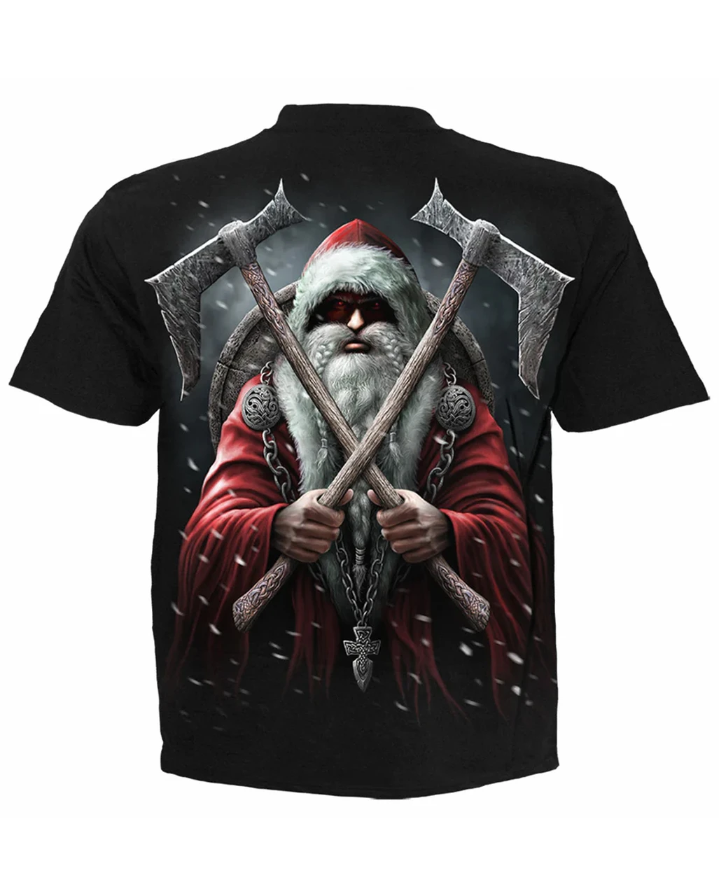 Schwarzes Sleigher T-Shirt 4 Schwarzes Sleigher T-Shirt – Bild 2