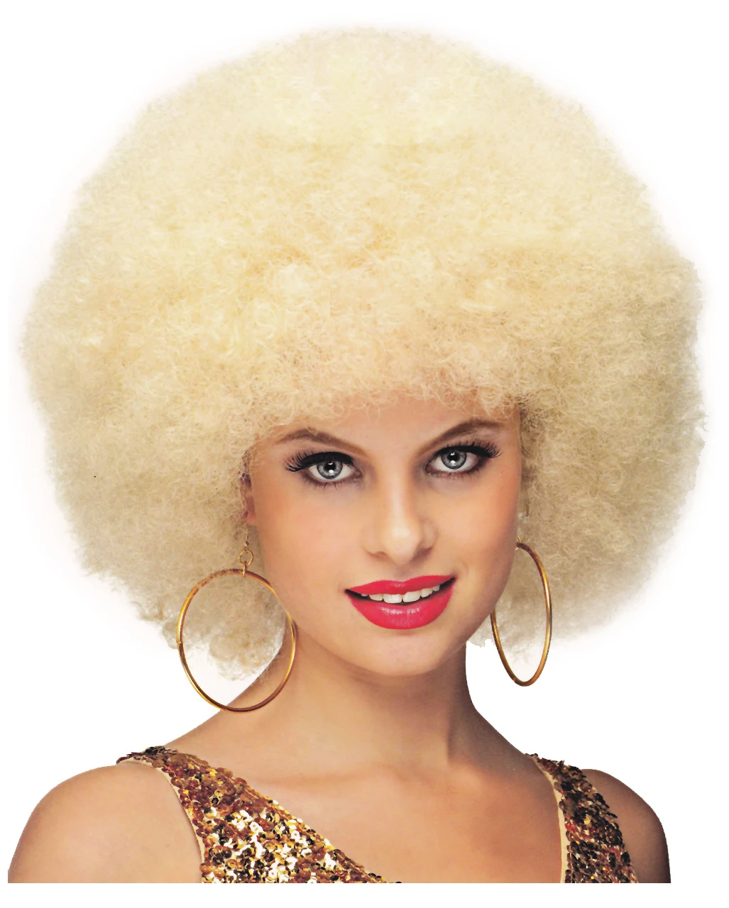 Blonde Deluxe Jumbo Afro Perücke 3 Blonde Deluxe Jumbo Afro Perücke