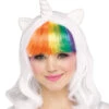 Unicorn Regenbogen Perücke 2 Unicorn Regenbogen Perücke -Halloween/Cosplay einhorn regenbogen peruecke unicorn kostuem zubehoer unicorn rainbow wig 31108