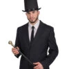Eleganter Herrenzylinder -Halloween/Cosplay eleganter extra hoher zylinder schwarz faschingshut karnevalszylinder stovepipe zylinder 28293