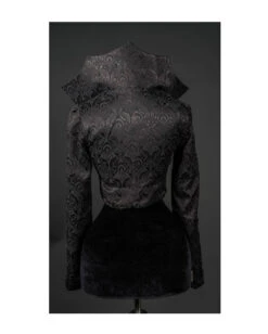 Evil Queen Brokat Jacke Mit Stehkragen -Halloween/Cosplay evil queen jacket mit stehkragen evil queen jacket with stand up collar 39121 03