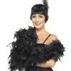 Feder Boa Schwarz Deluxe -Halloween/Cosplay federboa schwarz boa scharz 20er jahre federboa burlesque federboa schwarze federboa 22072 2