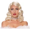 Blonde Femme Fatale Perücke 2 Blonde Femme Fatale Perücke -Halloween/Cosplay femme fatale perucke blond hollywood peruecke mit schulterlangen haaren und wasserwelle 25227