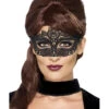 Venezianische Augenmaske Aus Spitze -Halloween/Cosplay filigrane schwarze augenmaske aus spitze black lace eyemask venezianische augenmaske 36637 01