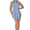 Military Kleid Hellblau 2 Military Kleid Hellblau -Halloween/Cosplay flieger kleid pinup kleid fly dress rockabilly fashion pin up fashion 660439