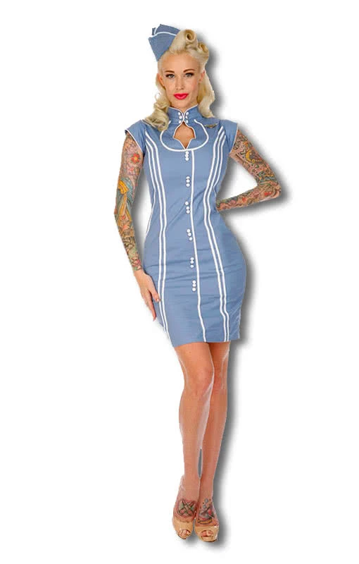 Military Kleid Hellblau 3 Military Kleid Hellblau