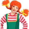 Rote Zopfperücke Für Kinder -Halloween/Cosplay freches liesl peruecke fuer kinder freche goere peruecke mit rote zoepfen 16573 01