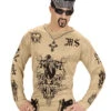 Gang Member Tattoo Shirt -Halloween/Cosplay gang member gangster tattoo shirt faschings kostuem bad taste mottoparty kostuem 36687 01 1