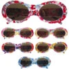 Geblümte Hippie Sonnenbrille -Halloween/Cosplay gebluemte hippie sonnenbrille kostuembrille hippie kostuem zubehoer karnevalsbrille 17259 1
