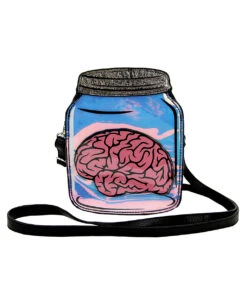 Gehirn Im Einmachglas Schultertasche Vinyl