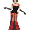 Glamour Vampiress Damen Kostüm 1 Glamour Vampiress Damen Kostüm -Halloween/Cosplay glamour vampiress kostuem edle vampirbraut halloween verkleidung blutsauger abendkleid 21002