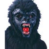 Gorilla Maske Schwarz -Halloween/Cosplay gorillamaske fuer halloween und fasching affenmaske mit scharfen zaehnen und kunstfell boeser gorilla maske 13323 01