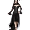 Gothic Dämon Damenkostüm Mit Hörner -Halloween/Cosplay gothic demon lady kostuem mit hoerner 38621 01