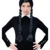 Family Girl Gothic Perücke -Halloween/Cosplay gothic family girl peruecke gothic family girl wig wednesday addams familie peruecke comedy horror serie peruecke 53701