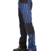 Blau-schwarze Punk Hose Mit Streifen -Halloween/Cosplay gothic hose fuer meanner blau schwarz gestreifte gothic jeans 27897