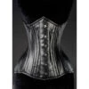Gothic Vollbrustkorsett Schwarz Aus Kunstleder -Halloween/Cosplay gothic kunstleder vollbrustkorsett schwarz black faux leather corset korsagen und gothic fashion 39404
