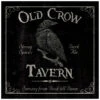 Vintage Metallschild "Old Crow Tavern" 20cm 1 Vintage Metallschild "Old Crow Tavern" 20cm -Halloween/Cosplay gothic metallschild old crow tavern gothic metal sign old crow tavern halloween deko 54121 01