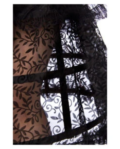 Gothic Königin Damenkostüm Mit Reifrock -Halloween/Cosplay gothic queen damenkostuem mit reifrock gothic queen ladies costume with hop skirt 54413 03