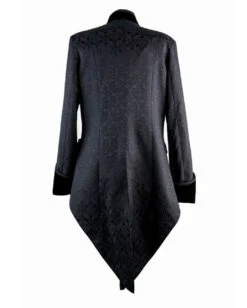 Brokat Herren Gehrock Schwarz -Halloween/Cosplay gothic herren gehrock schwarz gothic brokat mantel gothic fashion 660703 07