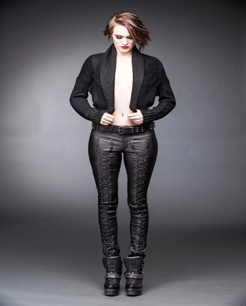 Grobstrick Bolero Schwarz 4 Grobstrick Bolero Schwarz – Bild 2