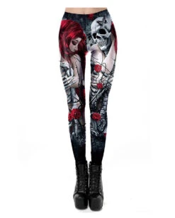 Ocultica Totenschädel Leggings