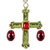 Kardinal Schmuck Set 3-teilig -Halloween/Cosplay kardinal set 3teilig kostuemschmuck papstkette mit papstring und kreuz 20166 1