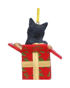 Katze In Geschenk Weihnachtskugel 9cm -Halloween/Cosplay katzen geschenk weihnachtskugel gothic weihnachtsdeko und wohnaccessoires gothic cat ornament 52306 3