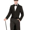 Schwarzer Frack - Gefüttert -Halloween/Cosplay kavalier frach gefuettert gentleman frack black mens tailcoat herrenkostuem kaufen 36598 01