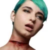 Kehlen-Schnitt Latexapplikation 2 Kehlen-Schnitt Latexapplikation -Halloween/Cosplay kehlen schnitt latex applikation wunde fuer halloween slit throat latex application 26359 01