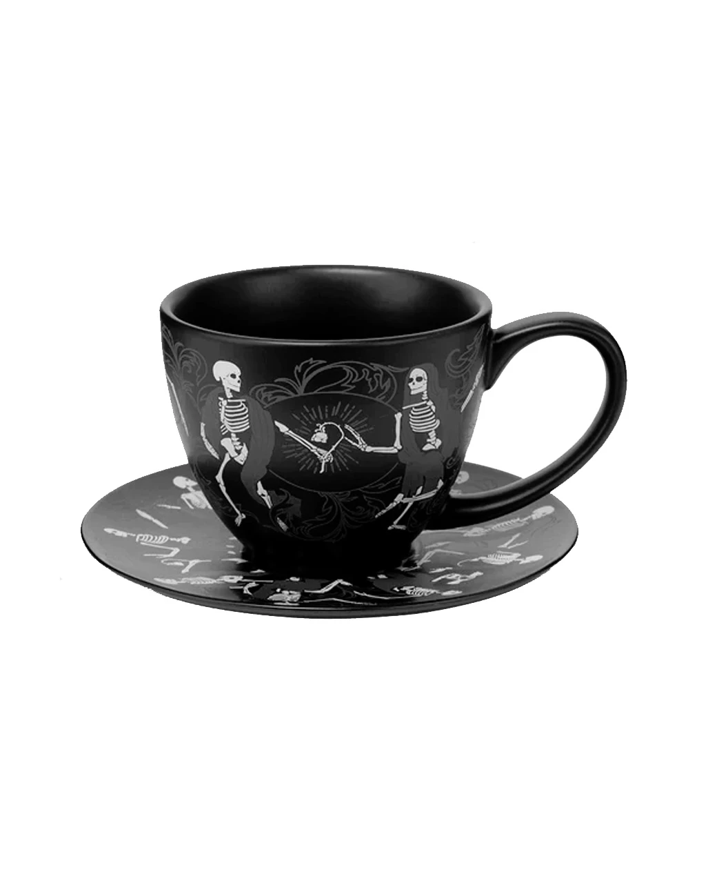 Danse Macabre Teetasse & Unterteller KILLSTAR 3 Danse Macabre Teetasse & Unterteller KILLSTAR