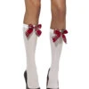 Schulmädchen Strümpfe Weiß -Halloween/Cosplay knie struempfe mit schleifchen schulmaedchen struempfe 22092