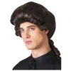 Braune Barock Perücke -Halloween/Cosplay kolonialischer herrscher herrenperuecke braun historische karnevalsperuecke colonial duke wig brown 25915