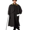 Schwarzer Kostüm Kutschermantel 2 Schwarzer Kostüm Kutschermantel -Halloween/Cosplay kostuem kutschermantel schwarz kostuemmantel halloween eleganter faschingsmantel herren 36478