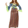 Kurvige Hippie Braut Plus Size Kleid -Halloween/Cosplay kurvige hippie lady kostuem mit stirnband plus size hippie lady costume kostueme in uebergroesse 29441 1